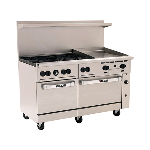 Vulcan 60SS-6B24GT-NG 60″ Natural Gas Range With 24″ Griddle