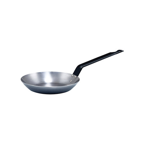 Winco CSFP-11 10 3/8" Polished Carbon Steel French Style Fry Pan