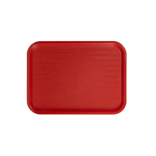 Winco FFT-1014R 10" x 14" Red Standard Dining Food Tray