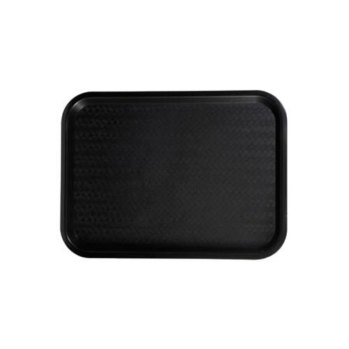 Winco FFT-1216K 12" x 16" Black Standard Dining Food Tray