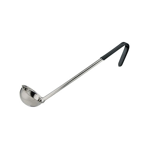 Winco LDCN-4K 4 Oz Stainless Steel Ladle with Black Handle
