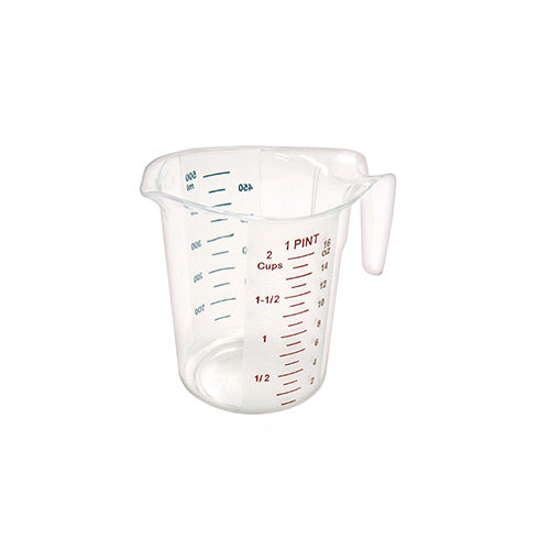 Winco PMCP-50 1 Pint Polycarbonate Measuring Cup With Color Graduations