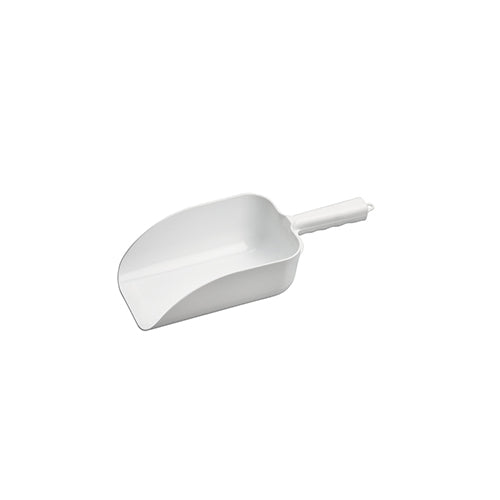 Winco PS-64 64 Oz White Polypropylene Scoop