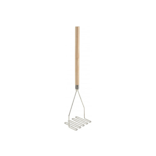 Winco PTM-24S 24" Square Potato Masher with Wooden Handle