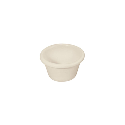 Winco RP-3B 3 Oz Plain Bone Melamine Ramekin
