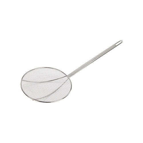 Winco SC-7R 7" Nickel Plated Round Wire Skimmer
