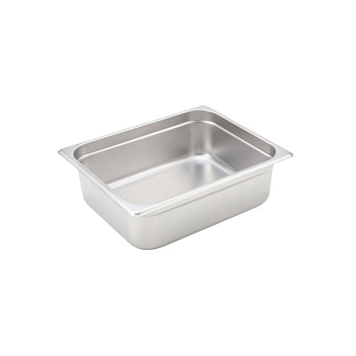 Winco SPJH-204 1/2 Size Heavy Weight Steam Table / Hotel Pan - 4" Deep