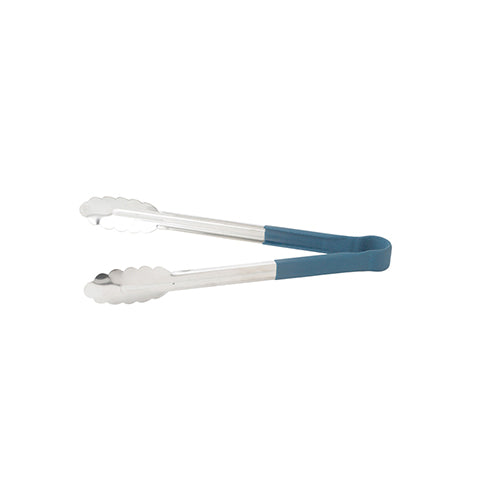Winco UTPH-12B 12" Blue Heat Resistant Utility Tong