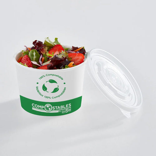 PLA Lined Paper Containers with Lids Vancouver