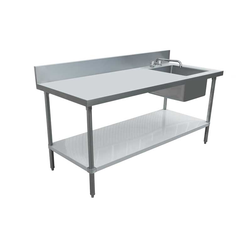 Stainless Steel Table with Sink