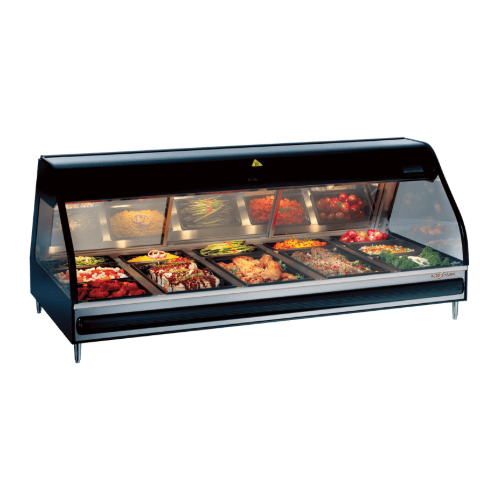 Alto-Shaam ED3-72-240V 72″ Curved Glass Countertop Heated Display Case - 240V