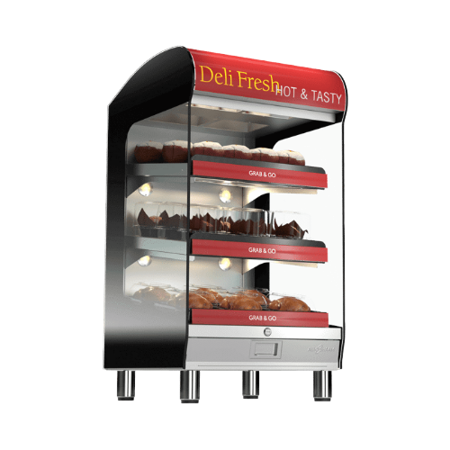 Alto-Shaam HSM-24-3S-T-120V 24″ Straight Glass Floor Type Heated Display Case - 120V