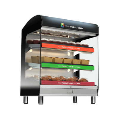 Alto-Shaam HSM-36-3S-T-240V 36″ Straight Glass Floor Type Heated Display Case - 240V