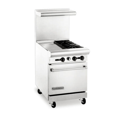 American Range AR12G-2B- 24″ Natural Gas Range With 12″ Griddle