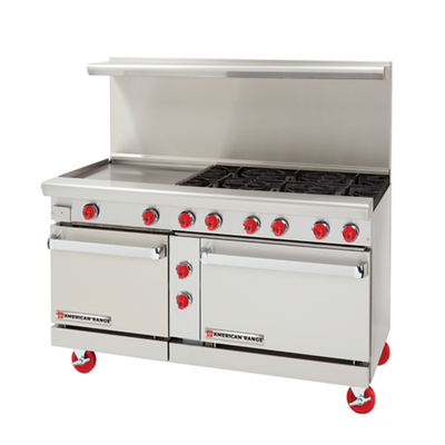 American Range AR-24G-6B-LP 60" Propane Gas Range With 24" Griddle