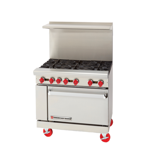American Range AR-6-LP 36″ Propane Gas Range With 6 Open Burner