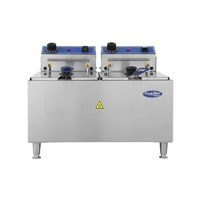 Atosa ACEF-32 32 Lb Twin Pot Countertop Electric Fryer– 1Ph, 240V