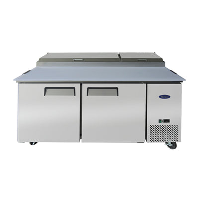 Atosa MPF8202GR 67" 2 Door Pizza Prep Refrigerator