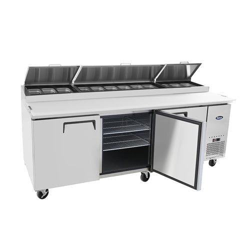 Atosa-MPF8203GR-Pizza-Prep-Refrigerator-Open