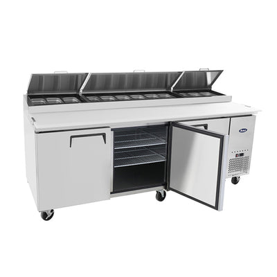 Atosa-MPF8203GR-Pizza-Prep-Refrigerator-Open