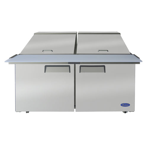 Atosa MSF8307GR 60" 2 Door Mega Top Prep Refrigerator