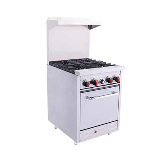 Bakemax BAS24O 24″ Natural Gas Range With 4 Open Burner