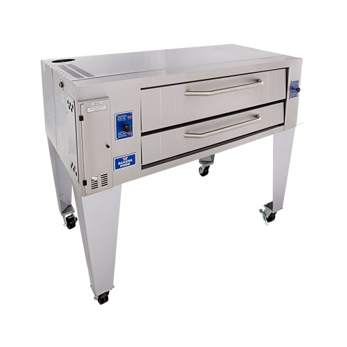 Bakers Pride Y-600 78" Single Deck Propane Gas Pizza Deck Oven
