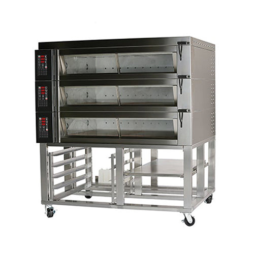 Baxter OV450N Triple Deck Narrow Electric Pizza Deck Oven - 3Ph, 208V