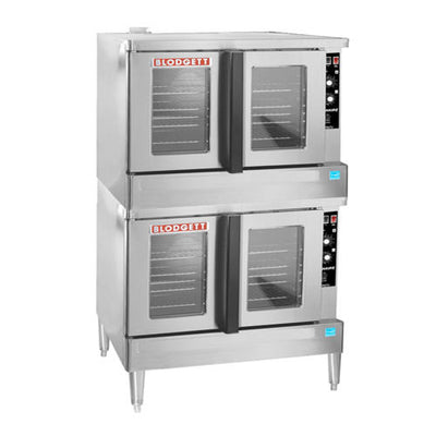 Blodgett ZEPH-100-E-DBL Double Standard Depth Full Size Electric Convection Oven - 3Ph, 208V