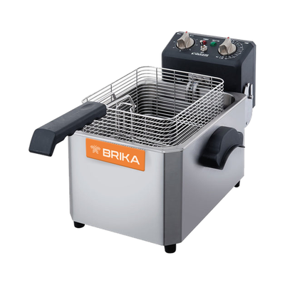 Brika BCEF-15 15 Lb Single Pot Countertop Electric Fryer - 1Ph, 208V