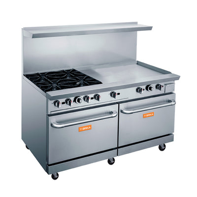 Brika BGR-4B-G36 48″ Propane Gas Range With 36″ Griddle