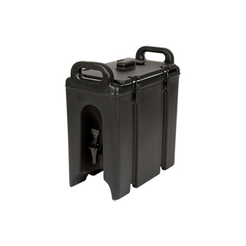 Cambro 250LCD110 Camtainer 2.5 Gallon Black Insulated Beverage Dispenser