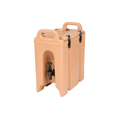 Cambro 250LCD157 Camtainer 2.5 Gallon Coffee Beige Insulated Beverage Dispenser