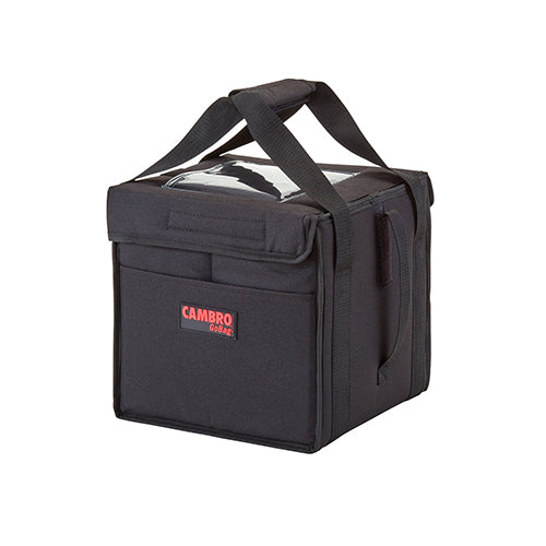 Cambro GBD101011110 Insulated Black Small Folding Food Delivery Bag