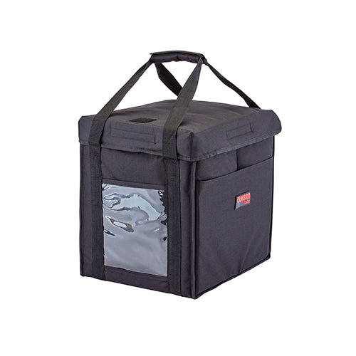 Cambro GBD121515110 Insulated Black Medium Folding Food Delivery Bag