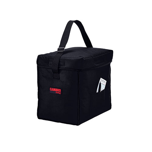 Cambro GBD13913110 Insulated Black Small Top Loading Food Delivery Bag