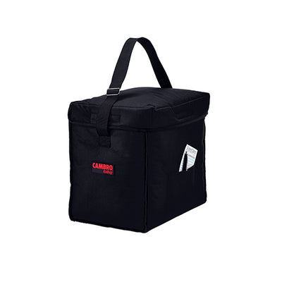 Cambro GBD13913110 Insulated Black Small Top Loading Food Delivery Bag