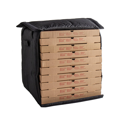 Cambro GBPP1018110 18 1/2 "x 19" Insulated Black Premium Pizza Delivery Bag