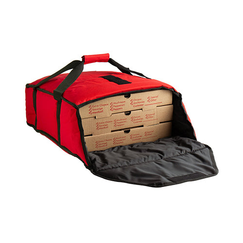 Cambro GBP216521 16 1/2" x 18" Insulated Black Standard Pizza Delivery Bag