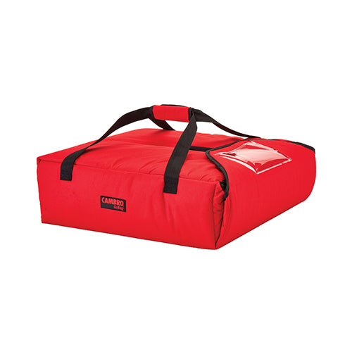 Cambro GBPP212521 12 1/2" x 13 3/4" Insulated Black Premium Pizza Delivery Bag