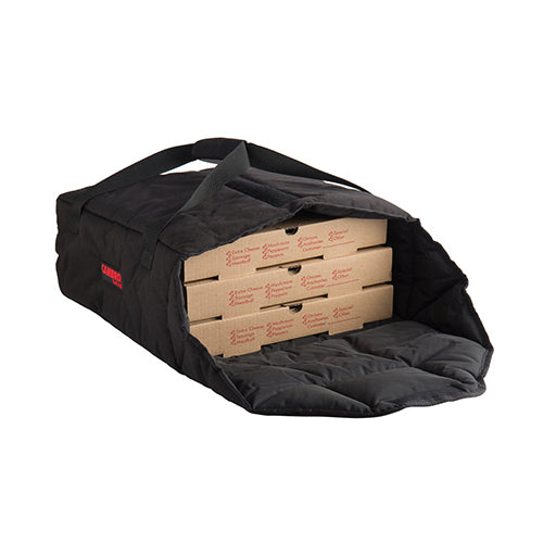Cambro GBPP216110 17 1/2" x 17 1/2" Insulated Black Premium Pizza Delivery Bag