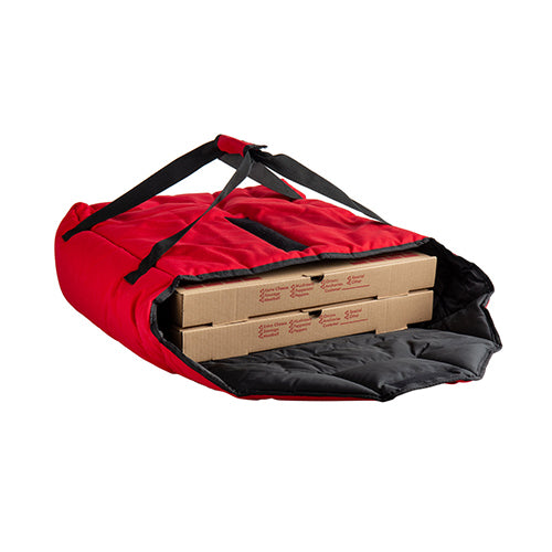 Cambro GBPP218521 19 1/4 x 19 1/2" Insulated Red Premium Pizza Delivery Bag