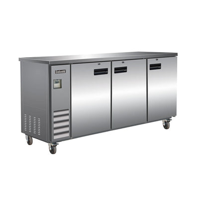 Celcold CBB72S 72″ 2 Solid Doors Stainless Back Bar Refrigerator