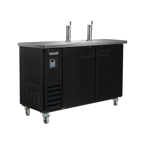 Celcold CBD48-2 48″ Single Door Beer Dispenser Refrigerator With Single Tab Tower
