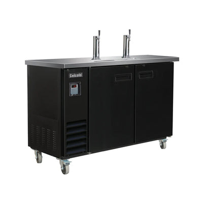 Celcold CBD48-2 48″ Single Door Beer Dispenser Refrigerator With Single Tab Tower