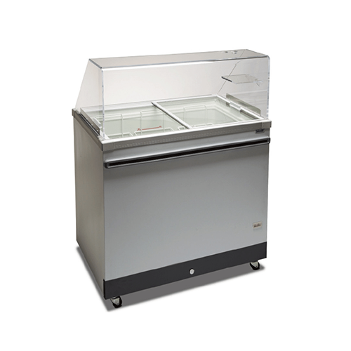 Celcold CF22SG 24" Angle Top Ice Cream Dipping Cabinet with No Guard