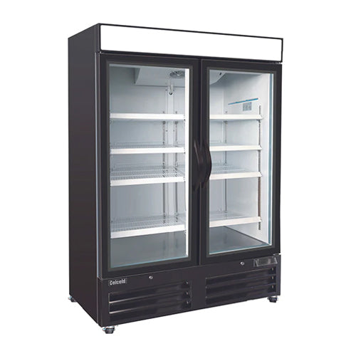 Celcold CF48GDM 2 Door Glass Freezer Merchandiser