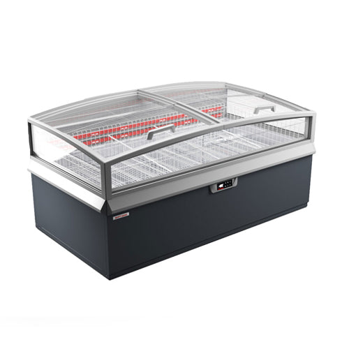 Celcold Montreal-XL-Push-EC-210 Multi Temperature Bunker Merchandiser End Cap Unit