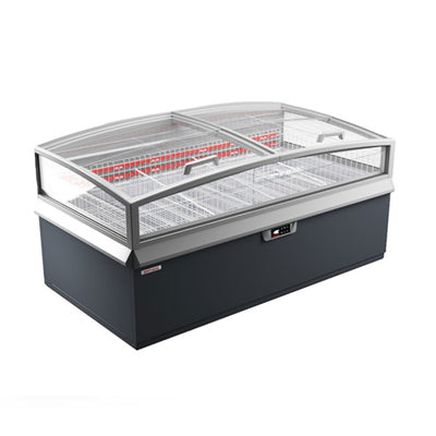 Celcold Montreal-XL-Push-EC-210 Multi Temperature Bunker Merchandiser End Cap Unit