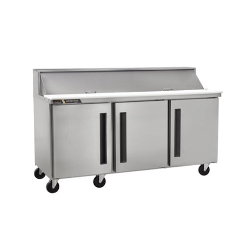 Centerline CLPT-7220-SD 72" 3 Door Sandwich Prep Refrigerator
